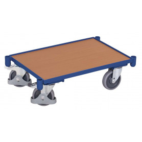260~Plateau roulant modulaire Euro avec plateau (rebord de 10 mm) et douilles cornières
