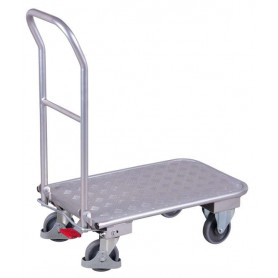 39~Chariot en aluminium avec dossier repliable