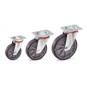 Roue pivotante TPE ESD