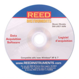 REED SW-U801-WIN Logiciel d'acquisition de données pour Windows® XP et 7