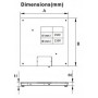 Plateforme au sol 1500x1500 mm TF-1515