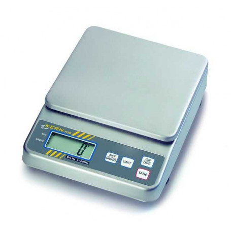 Balance compacte inox, portée max. de 500 g à 30 kg, précision de 0.1 g à 10 g