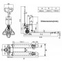 Transpalette peseur , portée max 2000 kg , précision 500 g à 1 kg