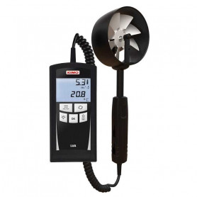 Thermo-anémomètre à hélice avec sonde intégrée, vitesse jusqu'à 35 m/s