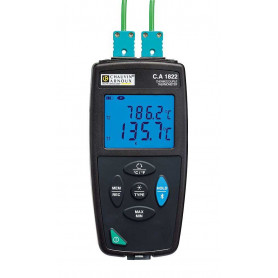 Thermomètre à 2 voies thermocouple, mesure de -210° à +1767° C