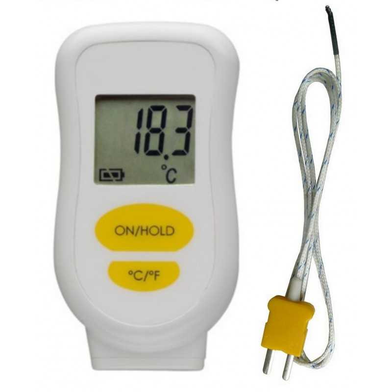 Thermomètre Numérique FBBULES 12V Avec Sonde Type-K - Plage -30°C à 800°C