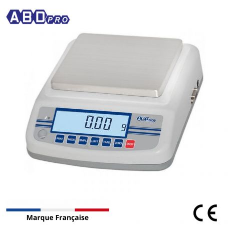 Balance de laboratoire ABDPRO, portée 6 kg et précision 0.1g
